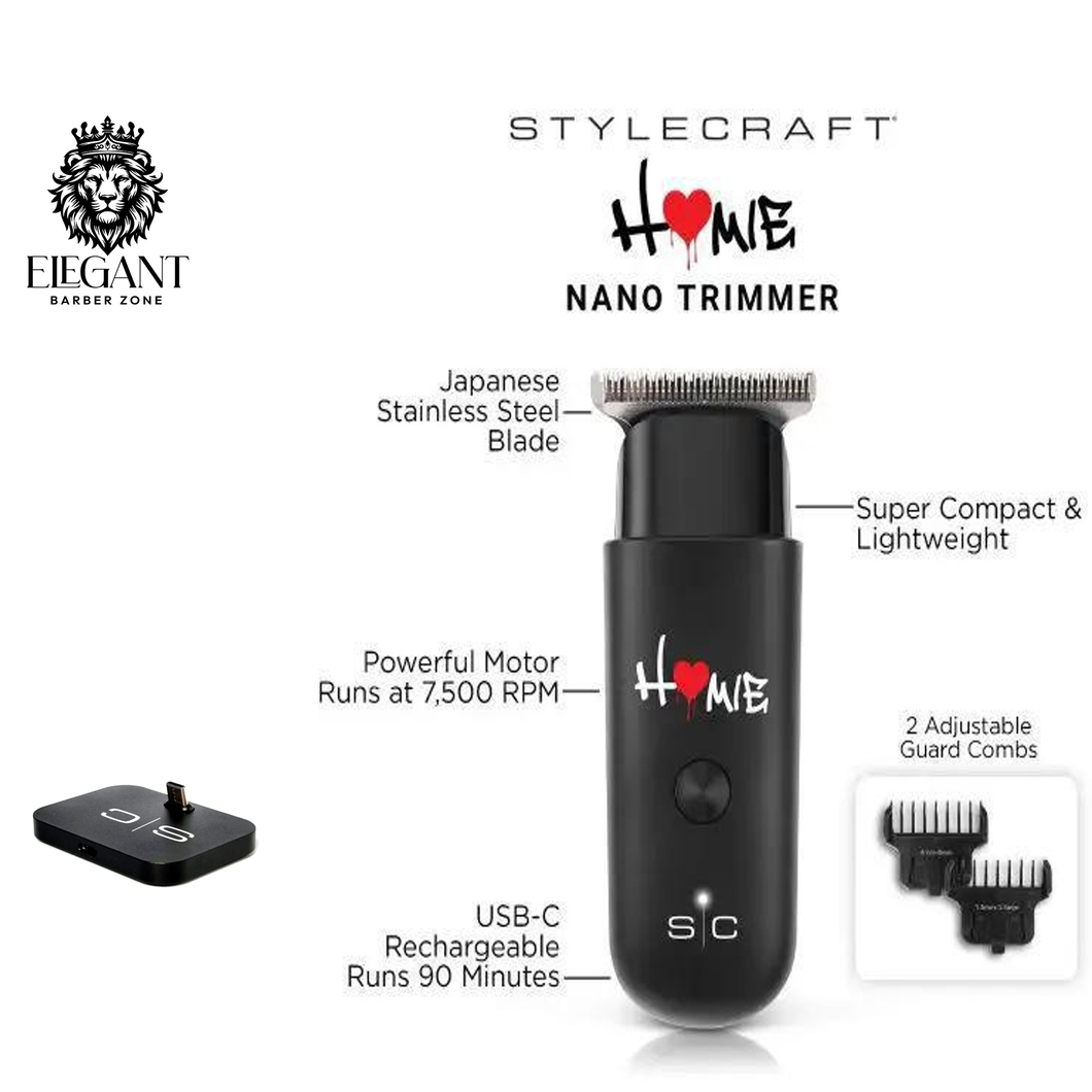 Stylecraft Pro Homie Nano Trimmer USB-C Rechargeable with free stand