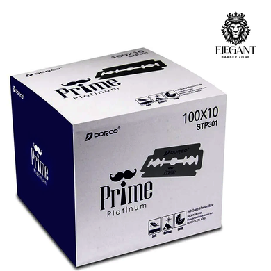 Dorco STP301 Prime Platinum Double Edge Blades 10 X100 -1,000 Blades