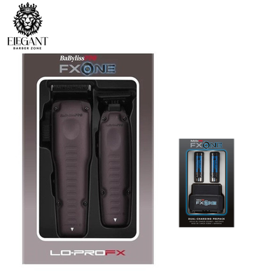 BaByliss PRO FXONE Lo-Pro Nightfall Clipper & Trimmer with Dual Battery Charging Prepack