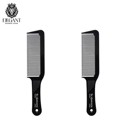 2 SCALPMASTER HEAT RESISTANT FLATTOP CLIPPER COMB - 9 1/2