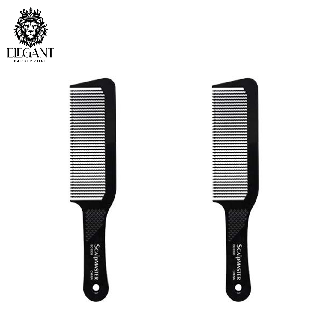 2 SCALPMASTER HEAT RESISTANT FLATTOP CLIPPER COMB - 9 1/2