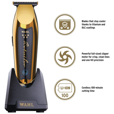 Wahl Professional 5 Star Cordless Detailer Li Gold Trimmer - 8171-700