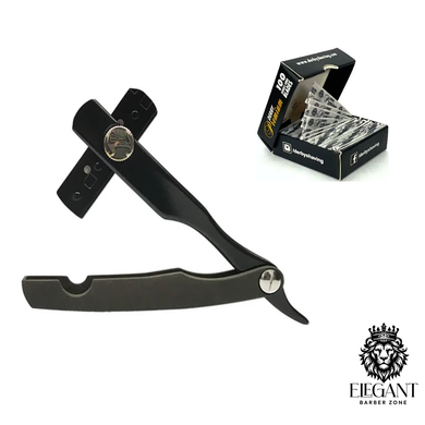 Irving Cerakote Black/Black with Derby Premium Single Edge Razor Blades