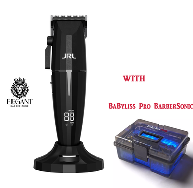 JRL Professional Onyx Clipper FF220C-B with barber sonic box