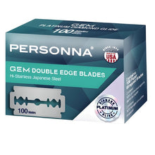 Load image into Gallery viewer, Personna Gem Double Edge Razor Blades 100ct