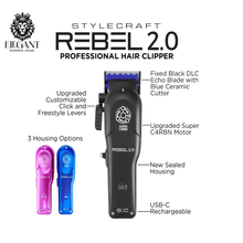 Load image into Gallery viewer, Rebel 2.0 Professional Hair Clipper with Super C4RBN Motor