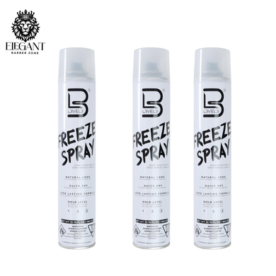 L3 Level 3 Freeze Hair Spray-3 pack