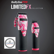 Load image into Gallery viewer, BabylissPro LIMITED FX COLLECTION LIMITED EDITION PINK CAMO METAL LITHIUM CLIPPER AND TRIMMER