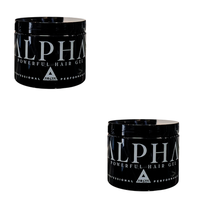 Alpha Gel Pwerful Hair Gel,Water Based,No Flaking No Alcohol 2 jars