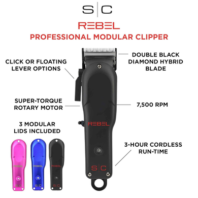 Stylecraft Rebel Professional Super-Torque Cordless Hair Clipper