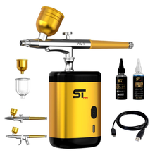 Load image into Gallery viewer, Supreme Trimmer Barber Airbrush Kit Cordless Hair and Beard Enhancement System