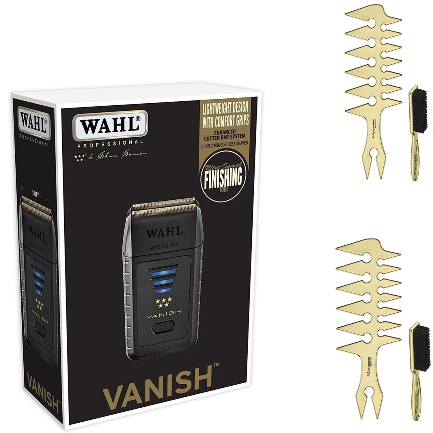 Wahl 5 Star Series Vanish Double Foil Corded/Cordless Shaver 8173-700 –  Elegant Barber Zone