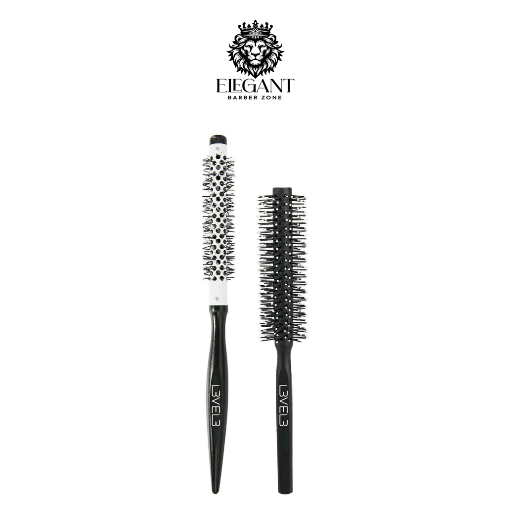 L3 Round Brush Set Heat Resistant Hairbrush - 2pc