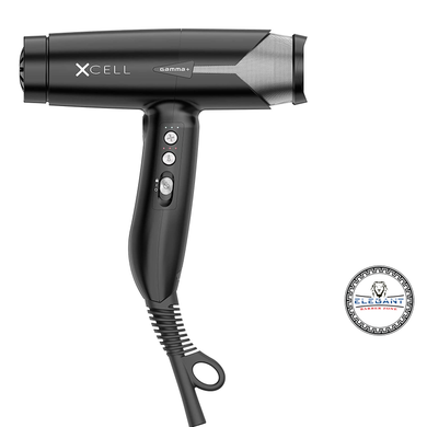 Gamma+ XCELL Ultra-Light Digital Motor Hair Dryer Black GPXCELL