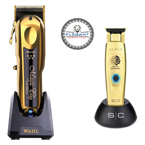 Wahl Gold Cordless Magic Clip WITH StyleCraft PRO Saber trimmer