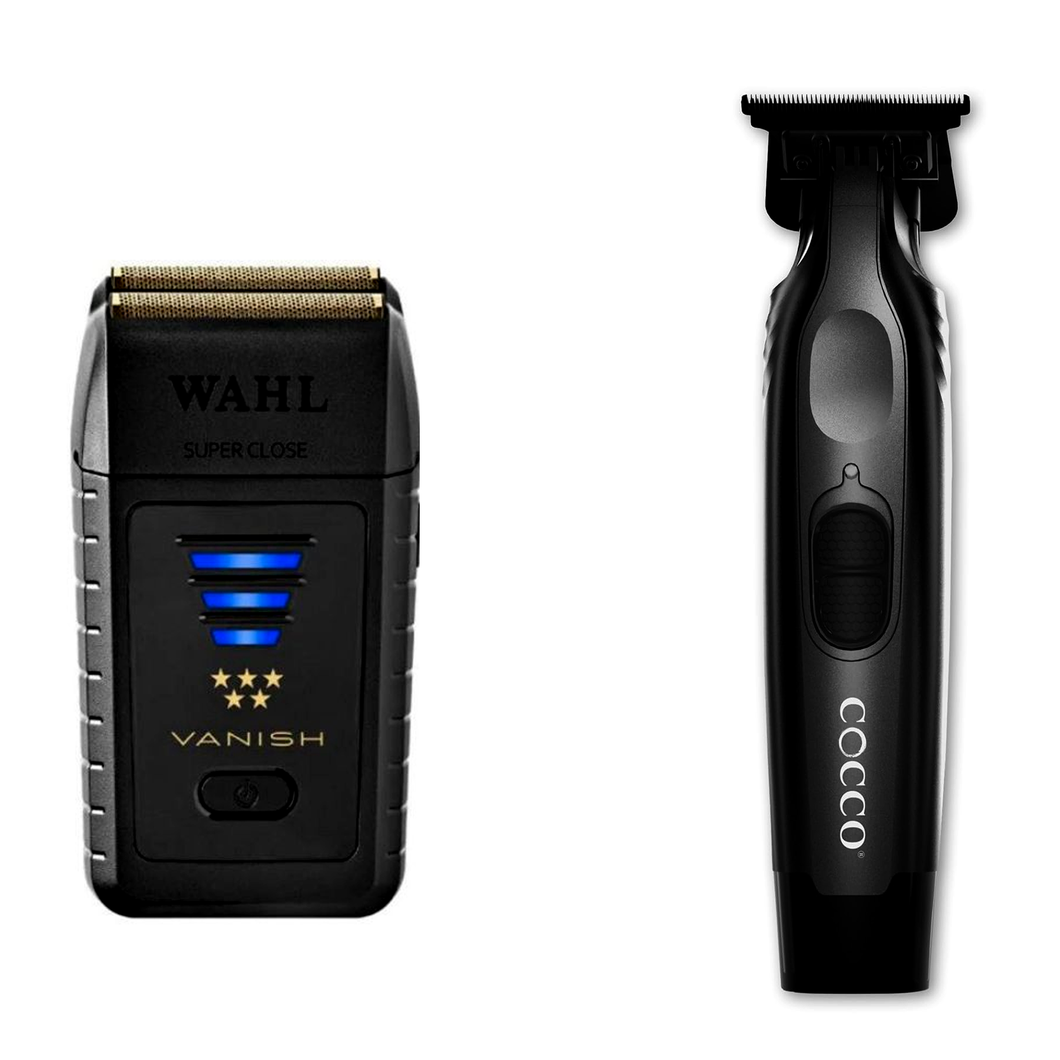 wahl vanish shaver w/ cocco trimmer black combo deal