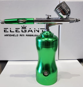 Airbrush Set Rechargeable Handheld Mini Air Compressor Spray Gun Ink Cup-green