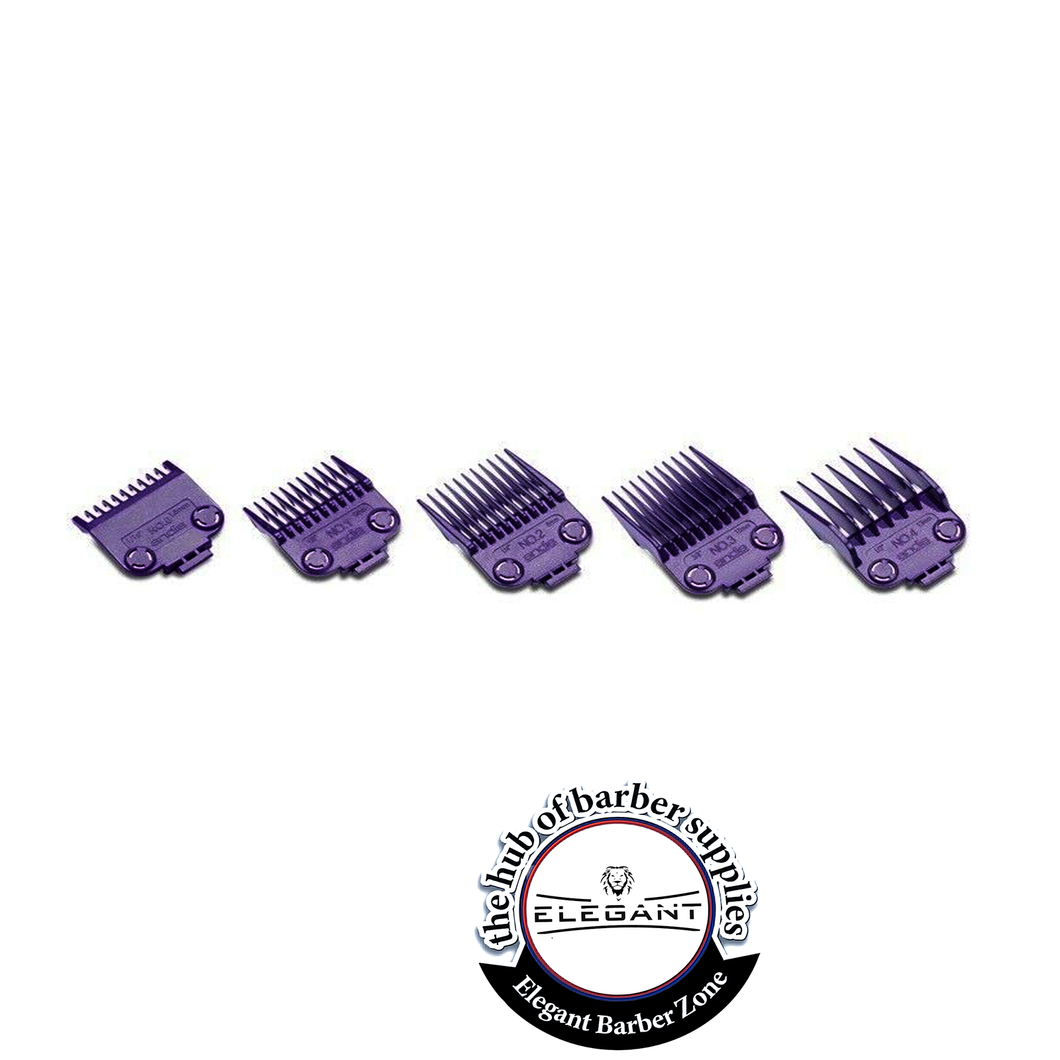 Andis Small Nano DOUBLE Magnetic Comb Set (5 Pack) Barber Clipper Guards #01410