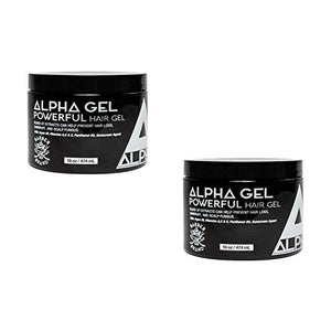 Alpha Gel Pwerful Hair Gel,Water Based,No Flaking No Alcohol 2 jars