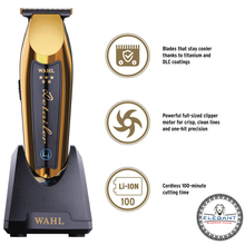 Load image into Gallery viewer, WAHL Professional Cordless Gold Detailer Li Trimmer 8171-700GOLD