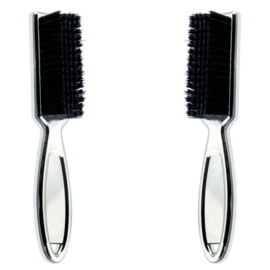 fade brush barber cleaning clipper 2 set silver
