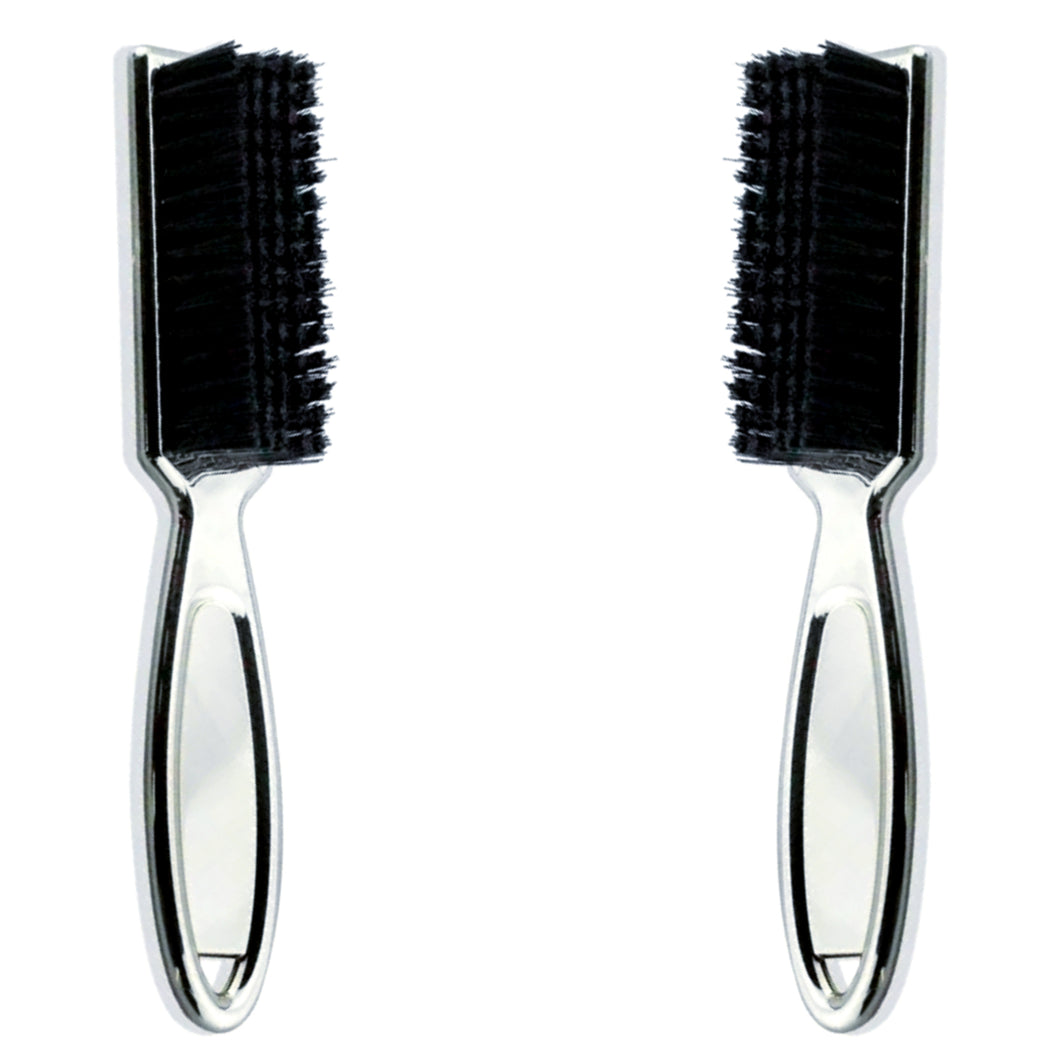 fade brush barber cleaning clipper 2 set silver