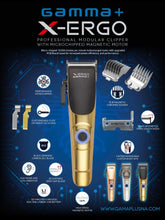 Load image into Gallery viewer, GAMMA+ X-Ergo Cordless Clipper with 9V Microchipped Magnetic Motor