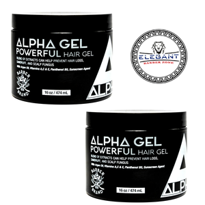 Alpha Gel Pwerful Hair Gel,Water Based,No Flaking No Alcohol 2 jars