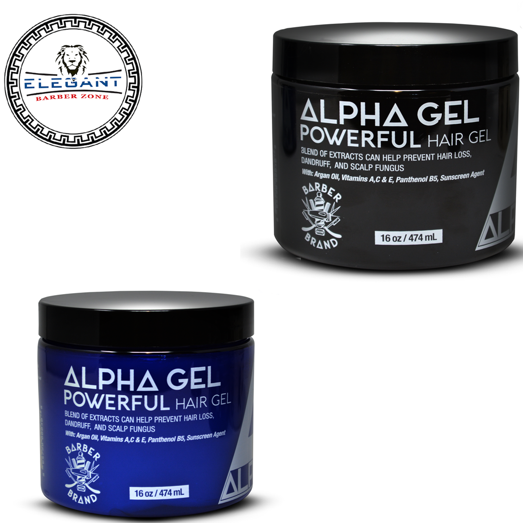 Alpha Gel Powerful Hair Gel, Water Based,No Flaking No Alcohol, Ferrari Fragrance-2 pack