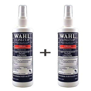 Wahl Clini-Clip 2-Minute Disinfectant and Cleaner For Clipper Blades 8oz 237mL- 2 pack
