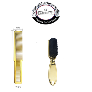 fade gold comb and brush