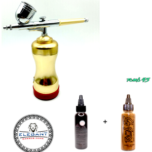Portable Air Brush Mini Compressor Paint Mist Sprayer Gun with tomb45 color set kit
