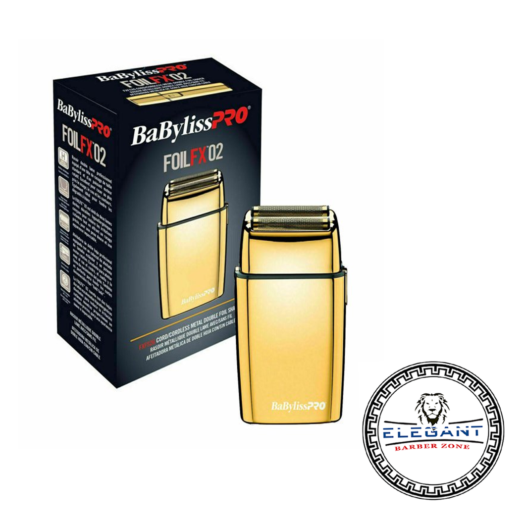 BaByliss PRO FXFS2G Cordless Metal Rechargeable Dual Foil Shaver Gold