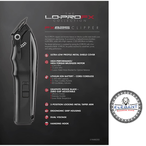 BaByliss Professional Lo-ProFX Collection FX825 Clipper with stand