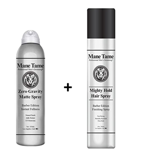Mane Tame Mighty Hold Hair Spray and Zero-Gravity Matte Texture Spray
