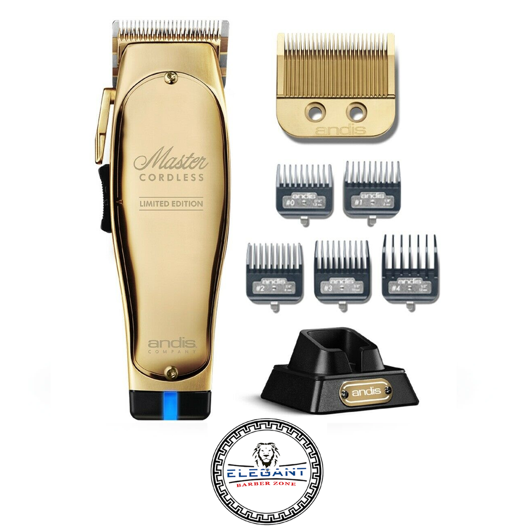 Andis Master Cordless Limited Edition Gold Clipper #12540 Lithium-Ion