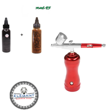 Load image into Gallery viewer, Airbrush Set Rechargeable Handheld Mini Air Compressor Spray Gun Ink Cup red kit set