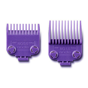Andis Double Magnetic #.5 & #1.5 Comb Guide Set #01420; Fits Master & Fast Feed