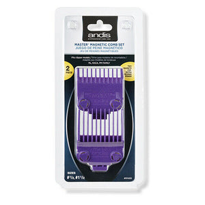 Andis Double Magnetic #.5 & #1.5 Comb Guide Set #01420; Fits Master & Fast Feed