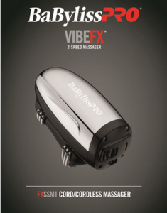 BaByliss PRO VIBEFX Lithium Massager Cord / Cordless Hand Held Massager FXSSM1
