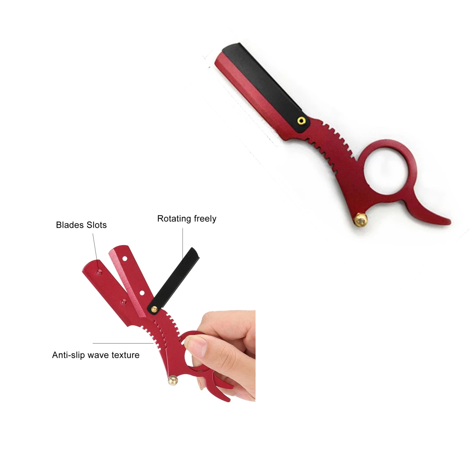 Straight Edge Razor finger Hair Shaving Barber – Elegant Barber Zone